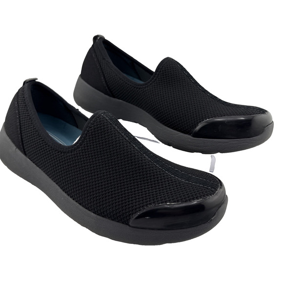 EasySpirit e360 Funrunner Black Slip On Sneaker SIZE 7.5 Travel Comfort‎ EUC - Picture 1 of 11